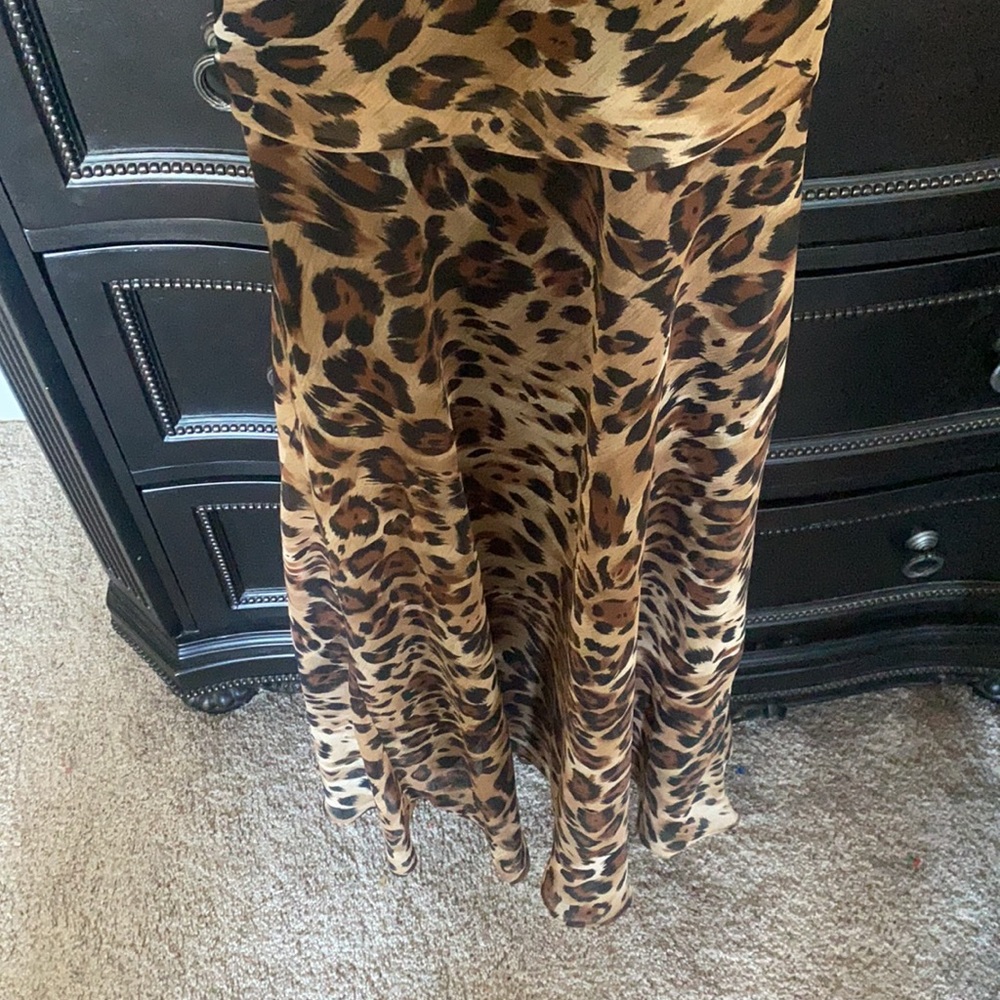 Rabbit Rabbit Rabbit Leopard Print Halter Chiffon… - image 3